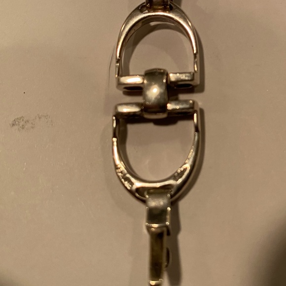 Sterling Silver Equestrian Stirrup Bracelet - Picture 2 of 4